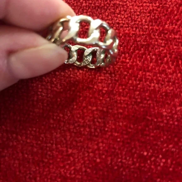 Sterling Silver Chain Link Ring - Picture 3 of 5